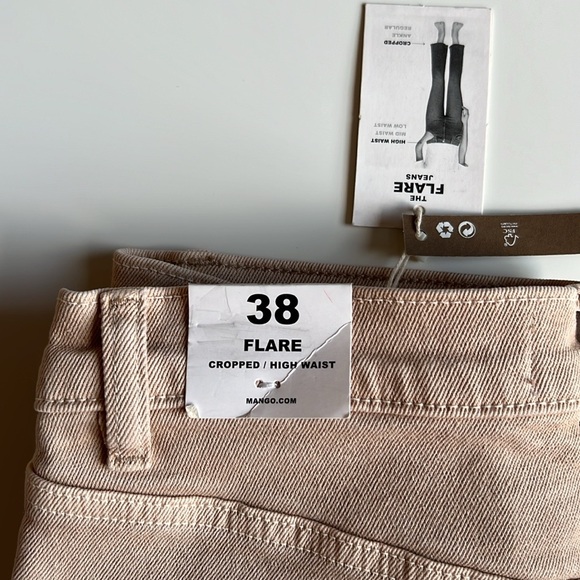 Mango Sienna flare cropped high waist jeans - Picture 3 of 9